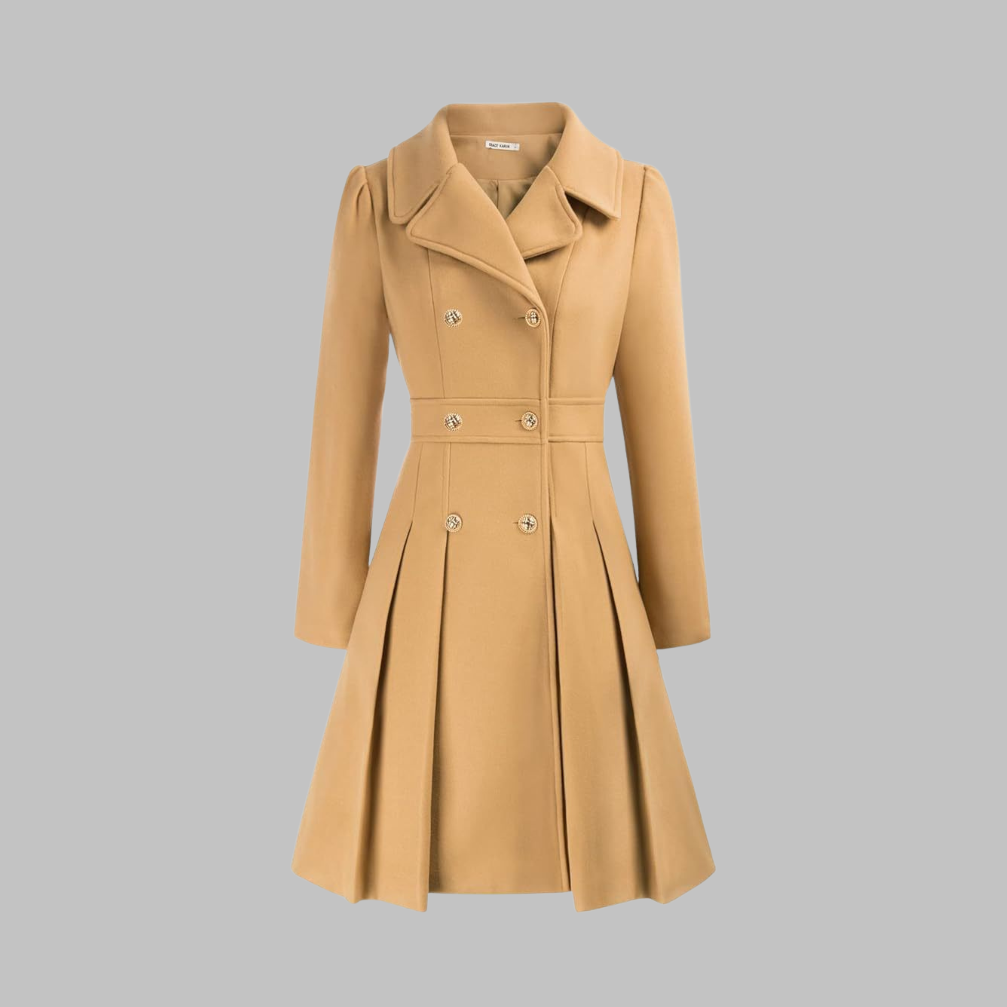 Amelia - Elegant Long Sleeve Coat