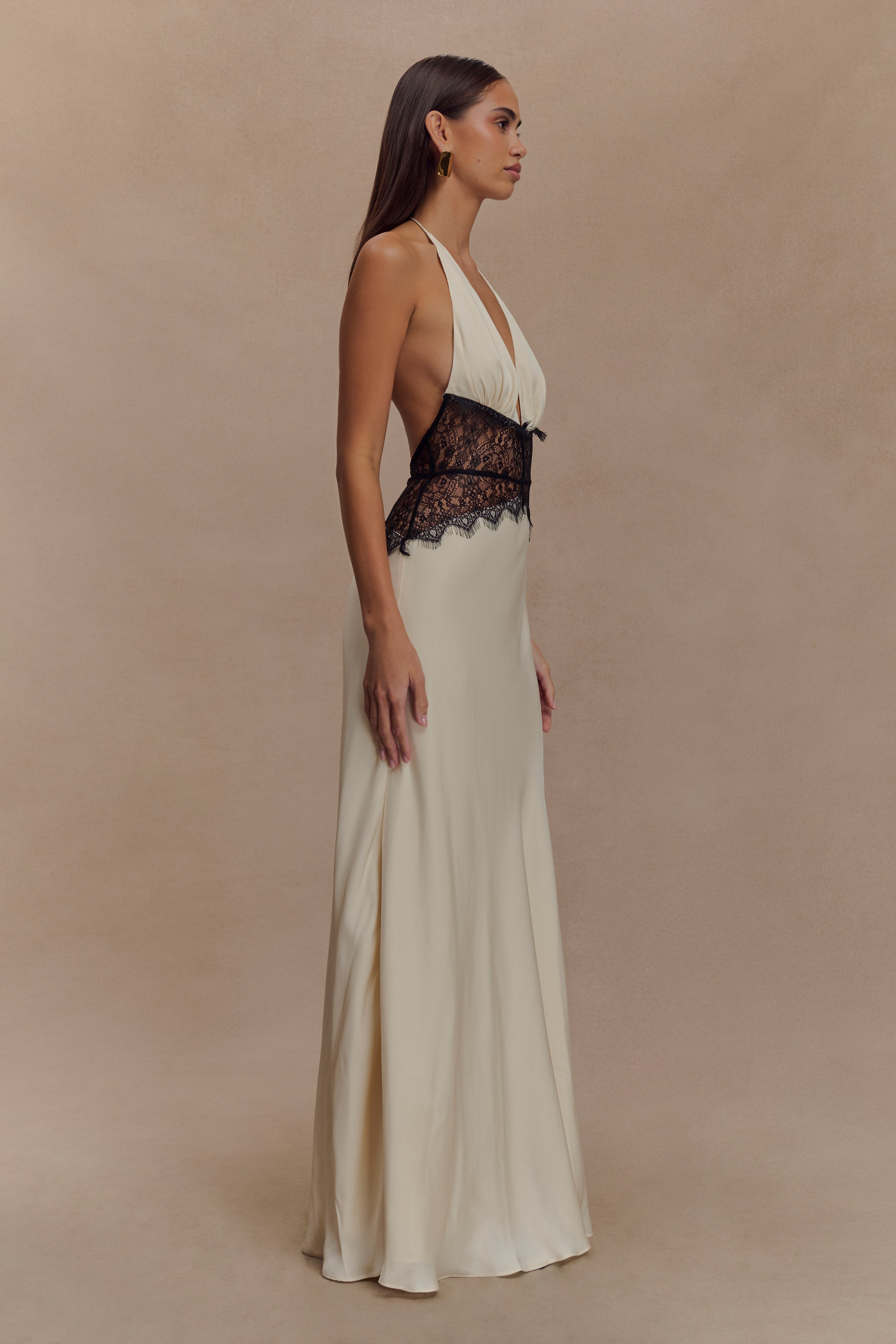 Dinah Satin Maxi Dress
