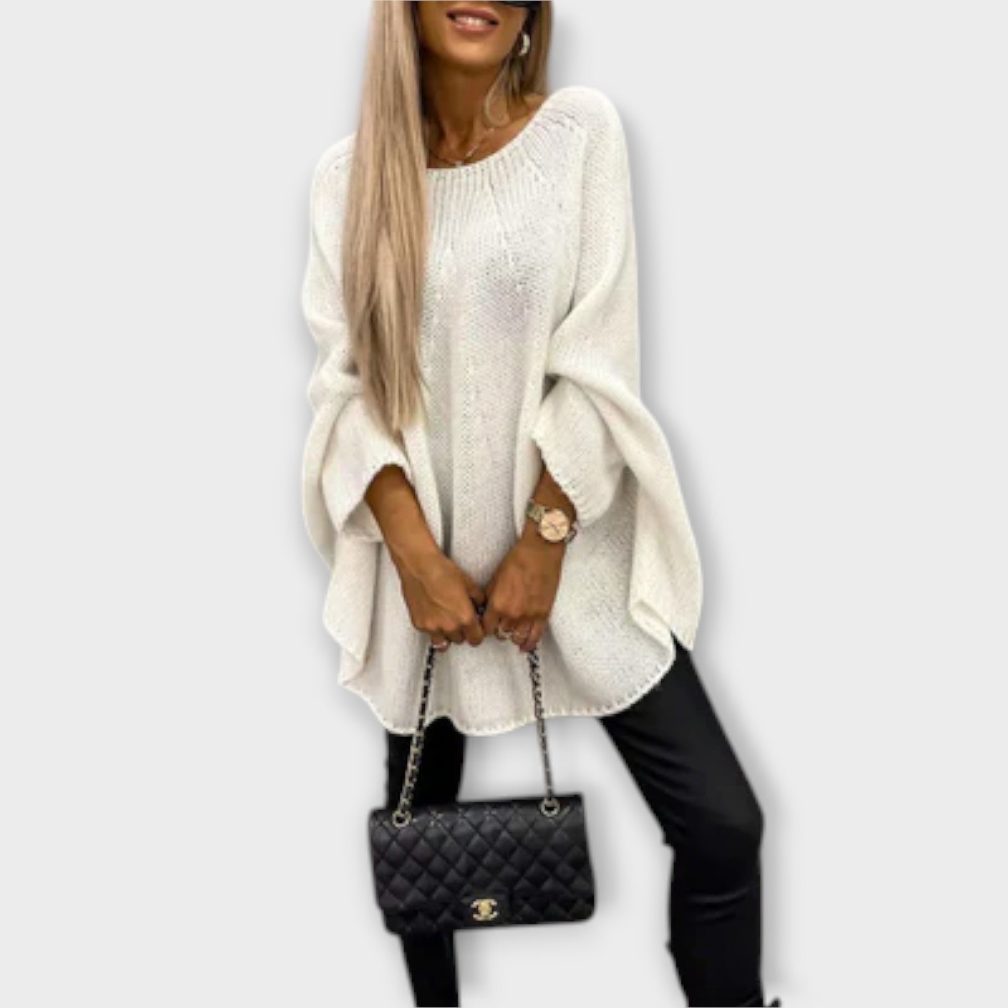 Isabelle - Stylish Women's Jumper with a Round Neckline