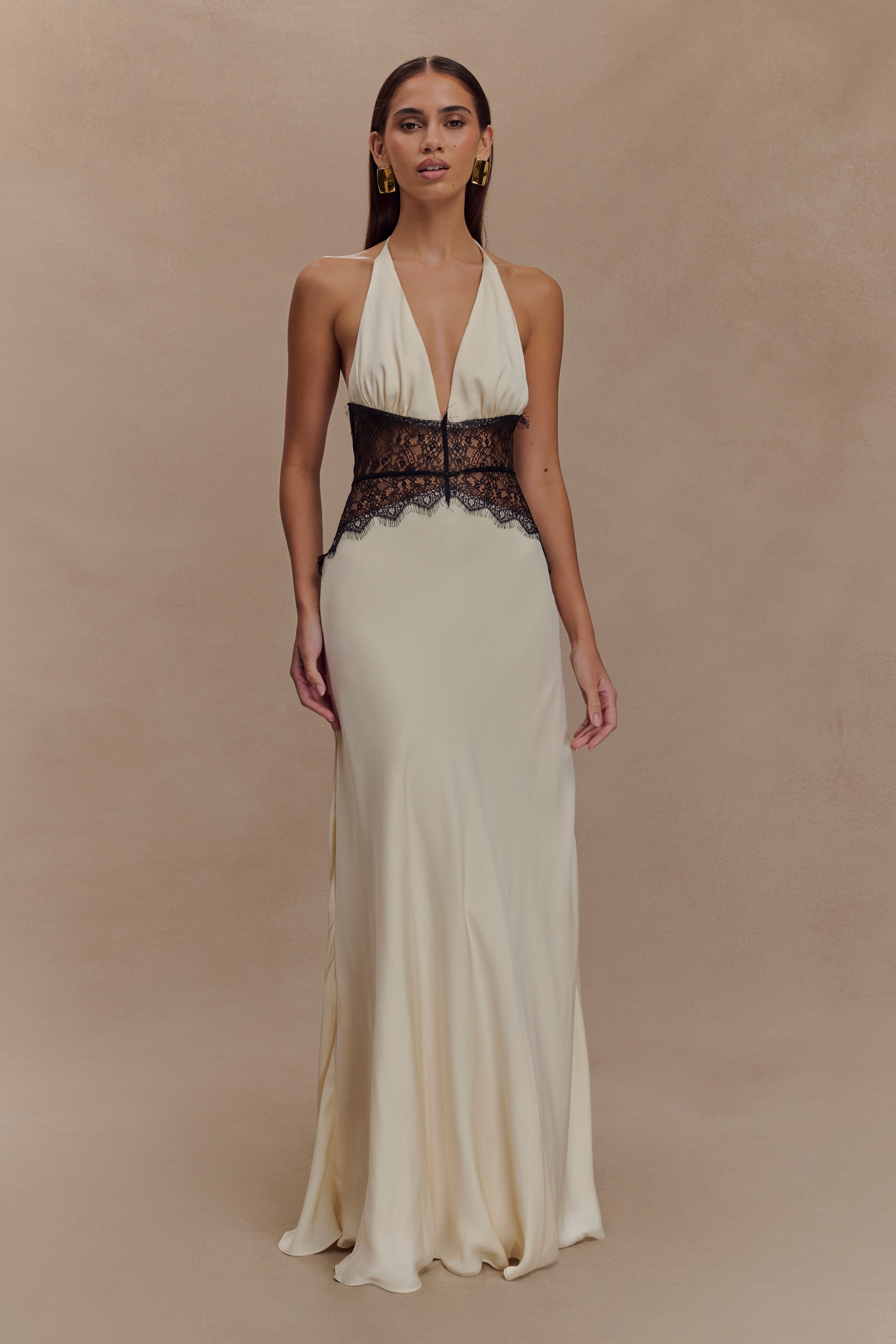 Dinah Satin Maxi Dress